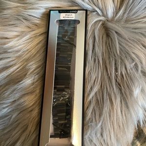 Mens Black Metal Replacement Watch Band